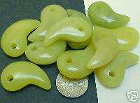 Yellow jade magatama Shinto amulet/pendant  