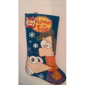  PHINEAS AND FERB BLUE HOLIDAY STOCKING Toys & Games