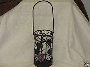 Vines/grapes Metal candle carrying/display holder rack  