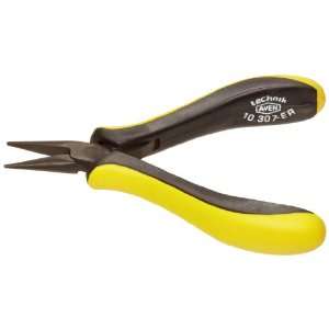 Aven 10307 ER Chain Nose Pliers, Ergo Handle, Serrated Jaws, 4 1/2 
