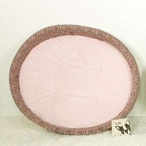   Express PBB Tiny Tiger Round Dog Bed in Pink and Brown: Pet Supplies