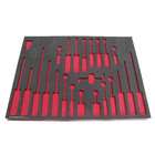   Black and Red Tool Storage Organizer for 24 Craftsman Screwdrivers
