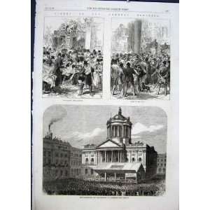  Election Poll Liverpool Borough Nomination Print 1868 
