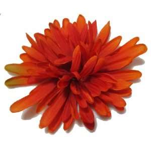  Large Orange Mum Flower Hair Clip and Pin: Everything Else