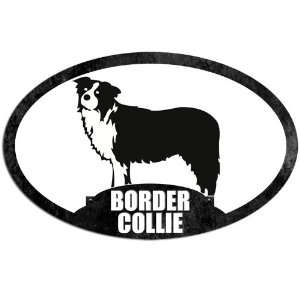  Oval Border Collie (Dog Breed) Sticker: Everything Else