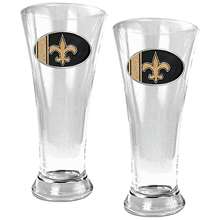 Great American Products New Orleans Saints Oval Pilsner Set    