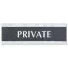 Stamp & Sign Century Series Private Sign, 9w1/2d3h