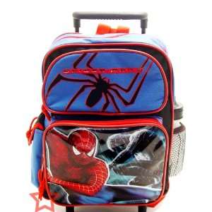  Spiderman Rolling Wheeled Backpack Luggage: Toys & Games