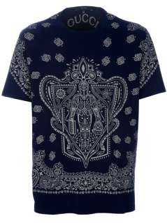 Gucci Printed Crew Neck T Shirt   Parisi   farfetch 