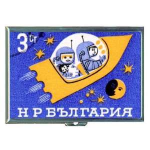 Russia Retro Space 1950s ID Holder, Cigarette Case or Wallet: MADE IN 