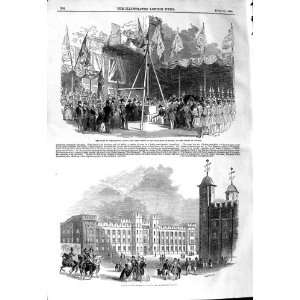    1845 DUKE WELLINGTON WATERLOO BARRACKS TOWER LONDON