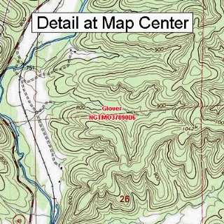  USGS Topographic Quadrangle Map   Glover, Missouri (Folded 