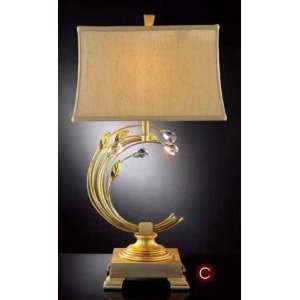  OK LIGHTING OK 5118T 29 Inch H Crystabranch Table Lamp 