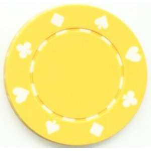  Card Suits 11.5 Gram Clay Composite Poker Chips (Set of 50 Chips 