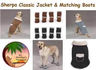 Classic Sherpa Jackets & Matching Ugg Boots for Dogs  
