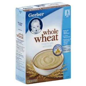 Gerber Whole Wheat Cereal for Baby and Toddler 8 Oz   Pack of 6