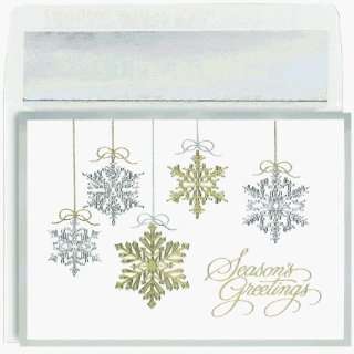 Snowflake Ornament Christmas Cards 