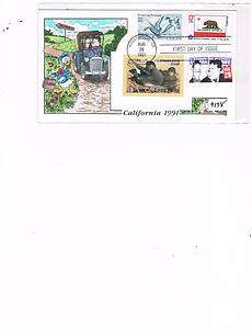1991 Delaware Milford Hand Painted First Day Cover  