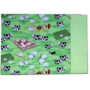  Crafty Baby CH 10031 Chenille Blanket   Green Farm 