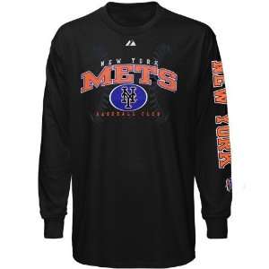   York Mets Black Classic Contest Long Sleeve T shirt: Sports & Outdoors