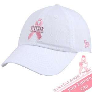   Cubs White Ladies Sparkle Ribbon Adjustable Hat