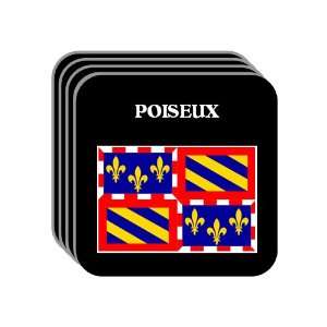  Bourgogne (Burgundy)   POISEUX Set of 4 Mini Mousepad 