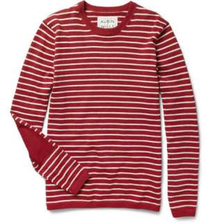 Aubin & Wills Housestead Striped Cotton Blend Sweater  MR PORTER