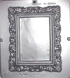 NEW 1 Cav 6x8 PICTURE FRAME Chocolate Candy Clay Mold  
