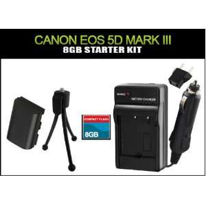  8GB Compact Flash Starter Kit for Canon EOS 5D Mark III 