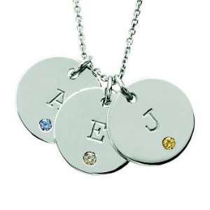  Swank Mommy Personalized Three Disc Necklace with 