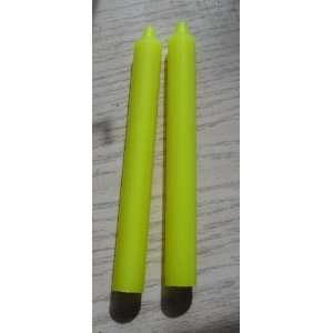  8 Inch Blacklight Yellow Drip Candles 