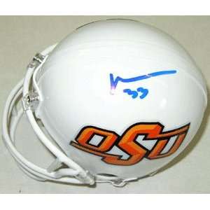   Memorabilia Signed Oklahoma State Authentic Mini Helmet Sports