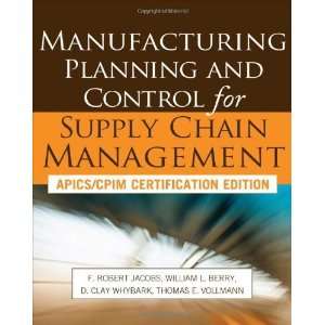  for Supply Chain Management [Hardcover]: F. Robert Jacobs: Books