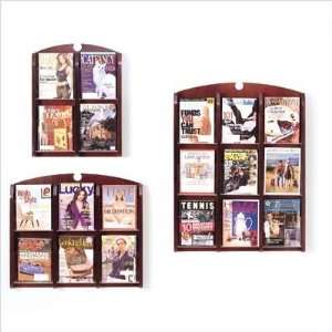  Traditional 4 Pocket Clear Face Literature Rack Office 