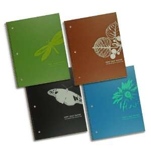  New Leaf Inside and Out Fashion Notebooks, Spiral bound 