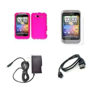  HTC Wildfire S (T Mobile) Premium Combo Pack   Hot Pink 