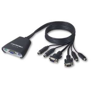  Belkin Components 2 Port Kvm With Cables Auto Scanning 
