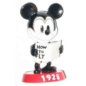  Mickey Mouse How To Fly 1928 Mini Bobble Head Figure: Toys 
