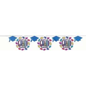  Hats Off Grad Paper Banner (1 per package): Toys & Games