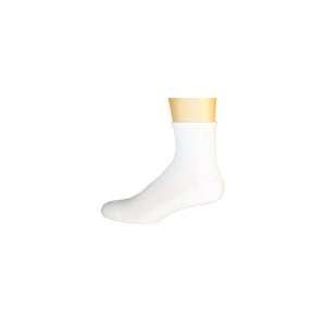   White Wood Silk Dress Ankle Socks Size 9 13: Health & Personal Care