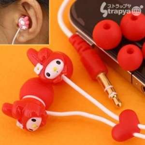  Sanrio My Melody Stereo Mini Earphones (Red) Toys & Games