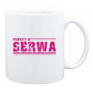  New  Property Of Serwa Retro  Mug Name