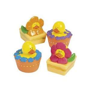   12 ct   Spring Flower Rubber Duck Ducky Duckies: Toys & Games