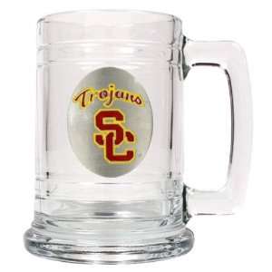  USC Trojans 15 oz. Glass Tankard: Sports & Outdoors