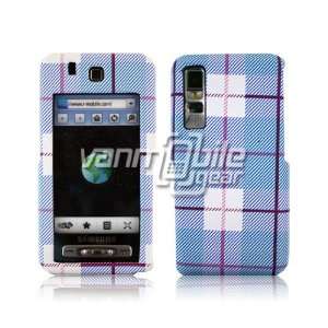   PLAID DESIGN LEATHER CASE for SAMSUNG BEHOLD T919 