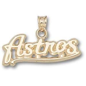  Houston Astros MLB Astros 3/8 Pendant (14kt): Sports 
