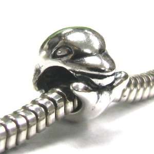  (Free S/H) Sterling Silver Dancing Dolphin Bead For Pandora Troll 