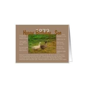  Birthday, Son, Year 1979, Ducks in a Field Card Toys 