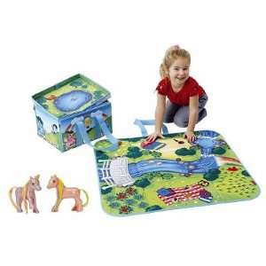 Large Zip Bin Unicorn Play Mat Storage Box: Toys & Games