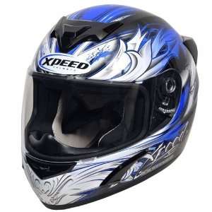    Xpeed Helmet XP 509 Valor Helmet (Blue, X Small) Automotive